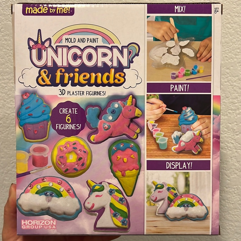 Made by me! Mold & Paint Unicorn & Friends 3D Plaster Figurines!